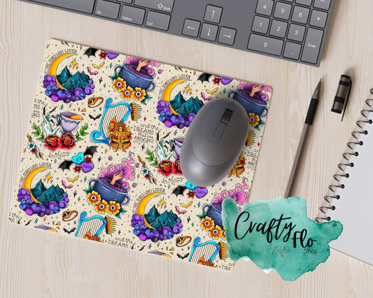Acotar inspired Mouse Pad| Fantasy reader office essentials| acotar Mouse pad