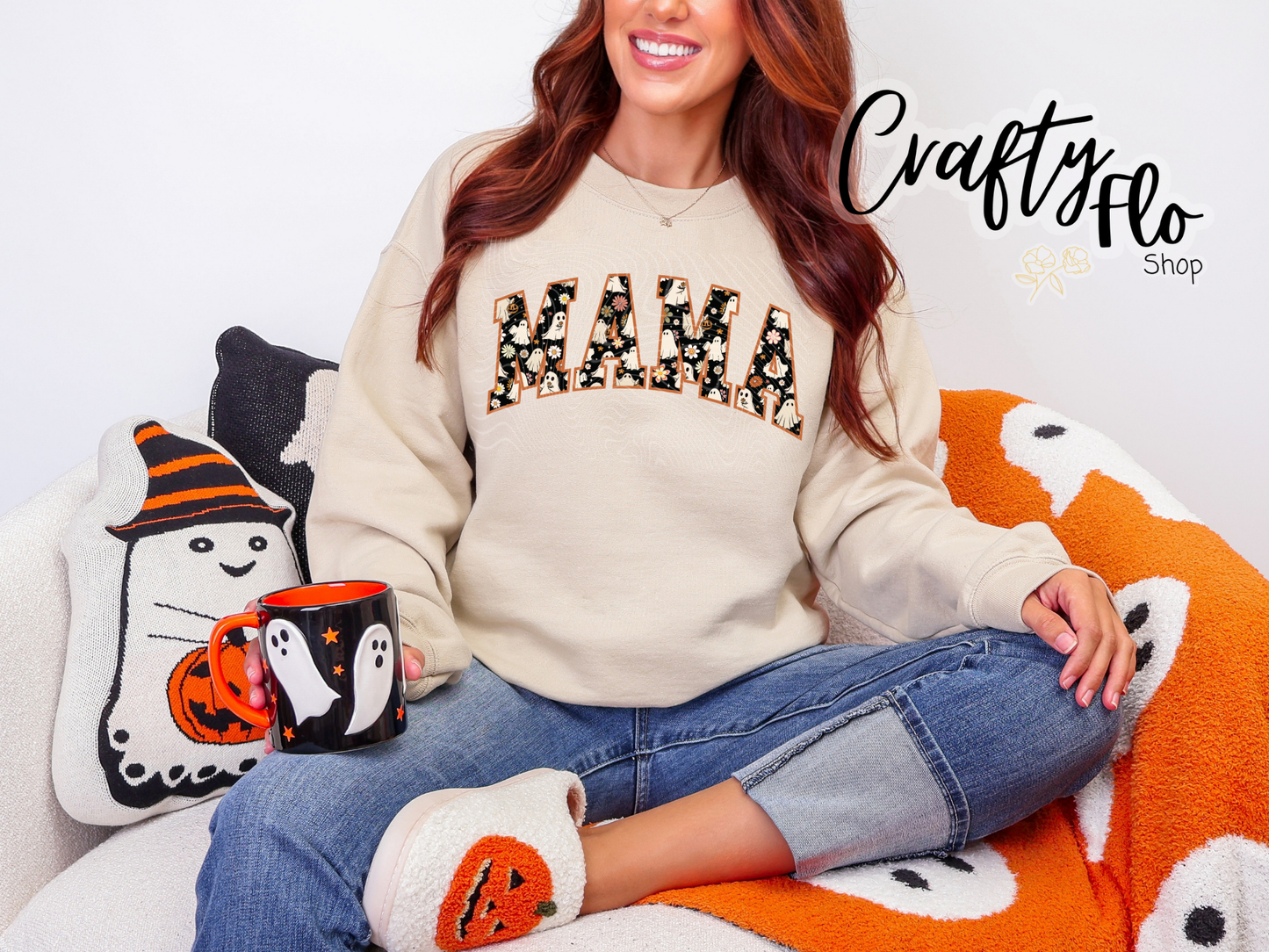 Ghost Mama sweatshirt| Autumn sweatshirt| fall apparel