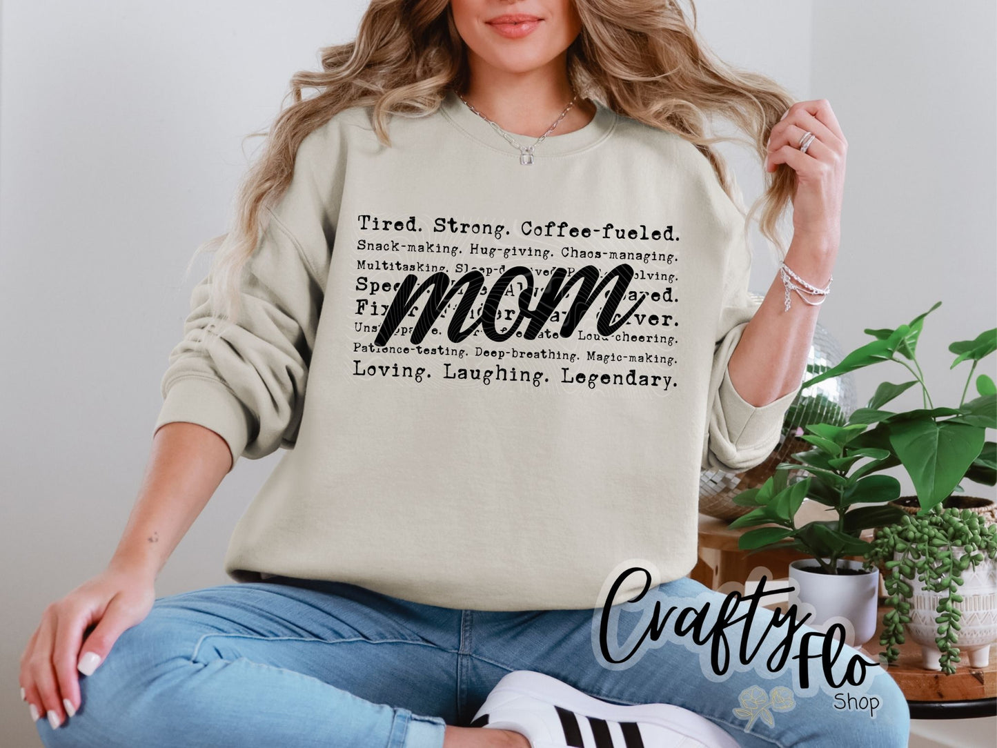 Mom Sweatshirt or T-shirt - Mothers Day Graphic Tee - Unisex Fabric - Ideal for Holiday Fashion - True to Size Fit - Pullover