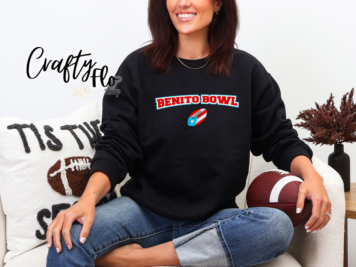 Benito Bowl Graphic Sweatshirt - Fall apparel | Unisex Fabric, Comfortable Fit, football Season - Pullover
