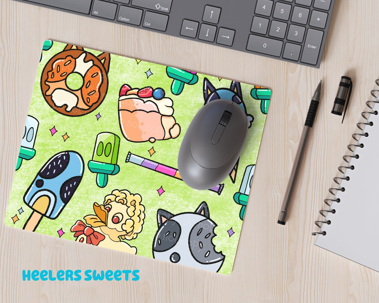 Cute Dog cartoons INSPIRED mousepad | Mom Mousepad| cartoon inspired dog friends/family mousepad| office essential