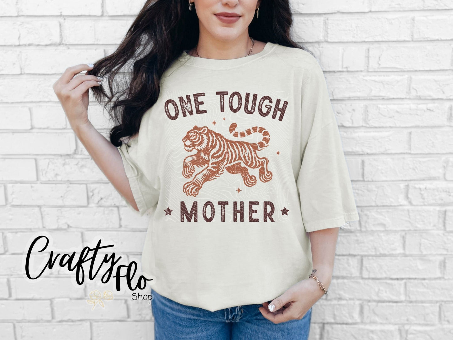 One tough Mother T-shirt - Mothers Day Graphic Tee - Unisex Fabric - True to Size Fit - Pullover - Top, Tshirt