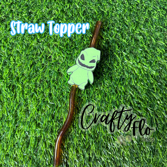 Big Boogie Topper| Halloween Inspired 3D Printed Straw Toppers Drinkware Accessories Customized Stylish