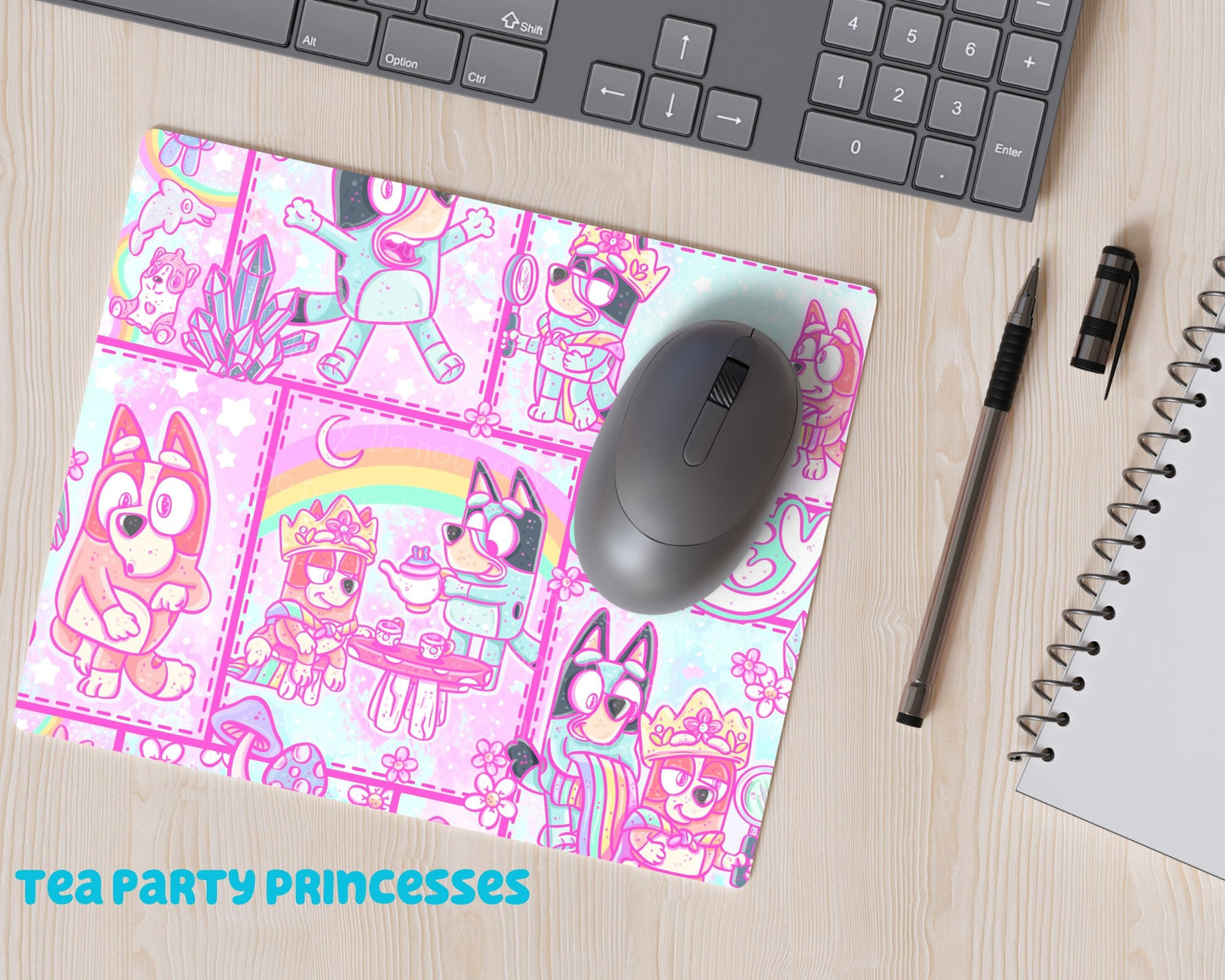Cute Dog cartoons INSPIRED mousepad | Mom Mousepad| cartoon inspired dog friends/family mousepad| office essential