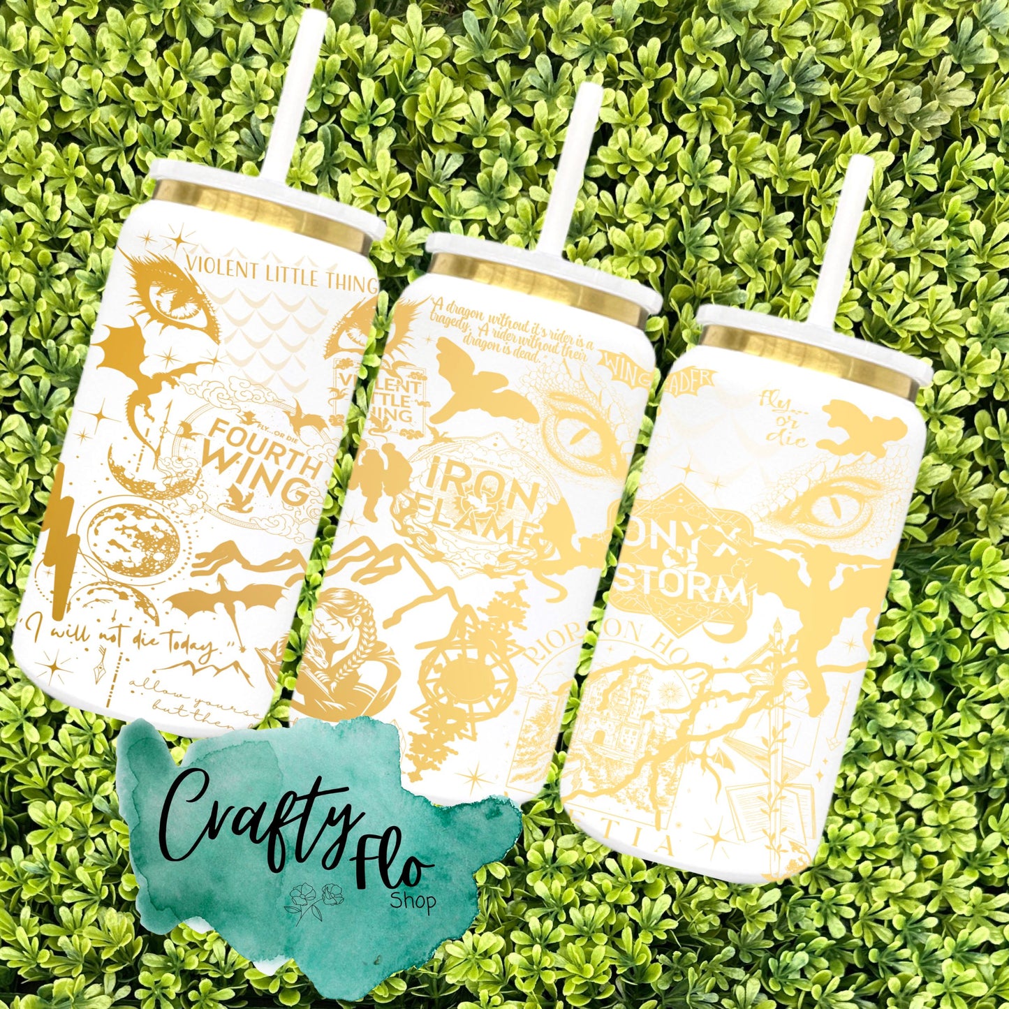 Dragon College 16 oz engraved gold plated stainless steel can Tumbler with Straw, Durable Design, acrylic Lid, Fun and Functional Beverage Drinkware