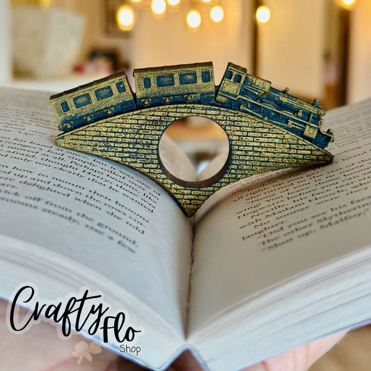 Page Holder Express train Book Holder for Easy Page Opening, Perfect Gift for Epic Reading & Fantasy Lovers