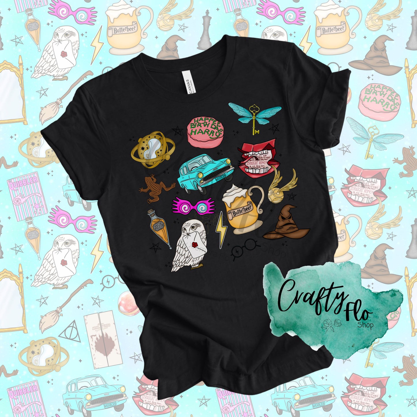 Wizarding Elements Inspired Graphic T-Shirt - Unisex Fabric Tee with Unique Design for Fans of the Fantasy Genre - Top