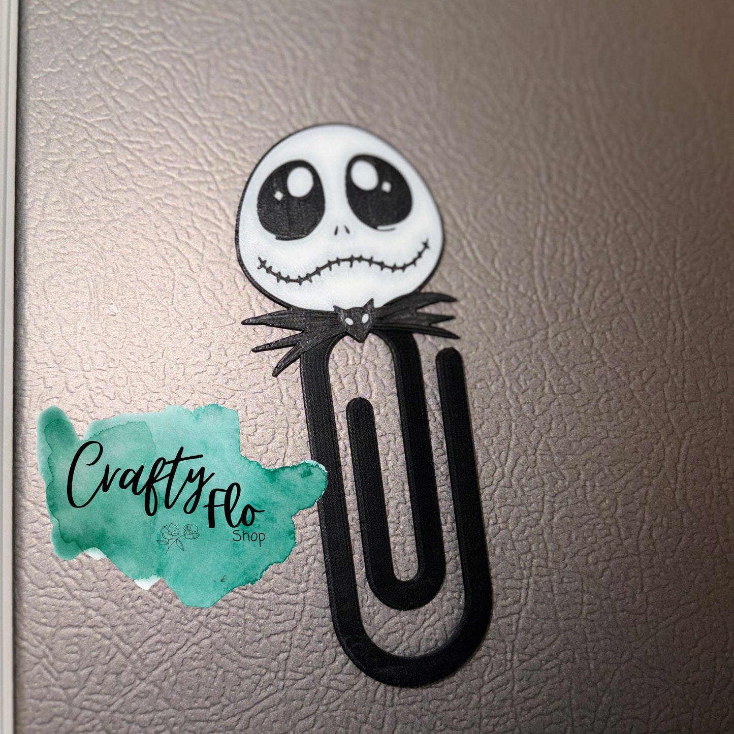 Cute Jack Jumbo Paper Clip with magnet -3D printed Jumbo Paper Clip / Bookmark