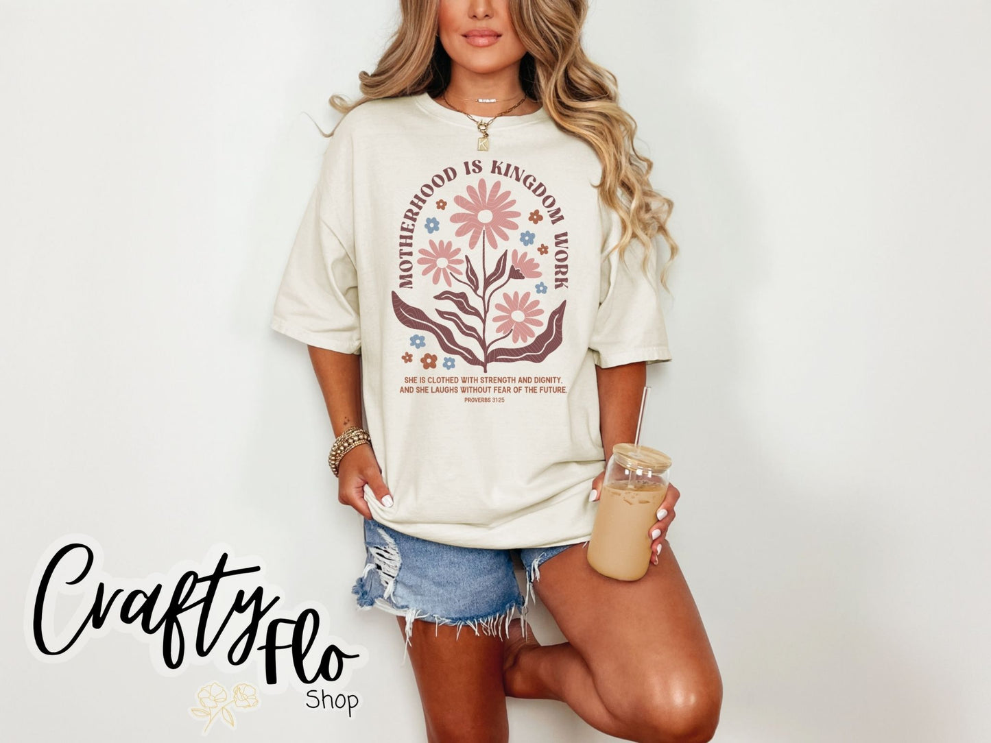 Motherhood Is Kingdom Work Sweatshirt, Mother's Day Shirt, Christian Mom Shirt, Mother Gift, Retro Christian Mom Shirt