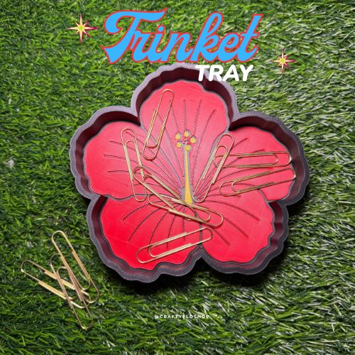 Flor de maga / Amapola inspired 3D Printed Trinket Tray | Trinket Dish| Jewelry & Desk Catchall Dish | Decor