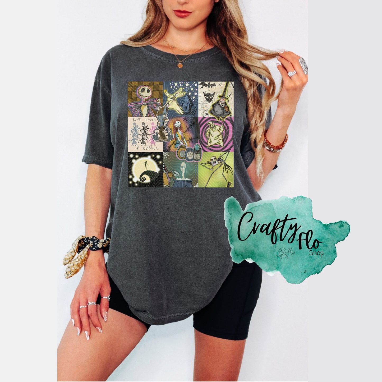 Nightmare characters NBC Inspired Graphic T-shirt front and back graphic | friends gift | comfort colors shirt