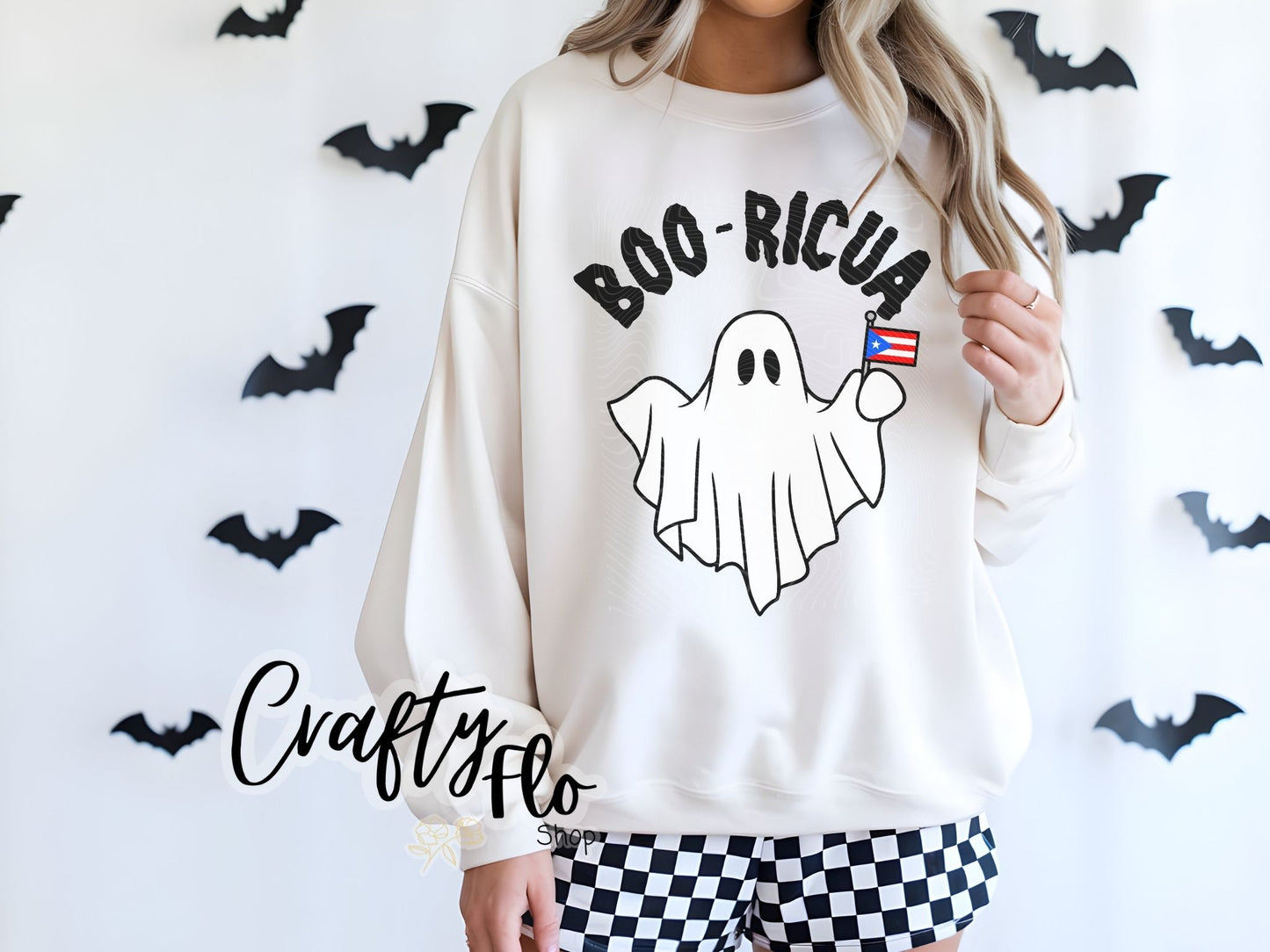Boo-Ricua Sweatshirt or T-shirt - halloween Graphic Tee - Unisex Fabric - Ideal for Holiday Fashion - True to Size Fit - Pullover