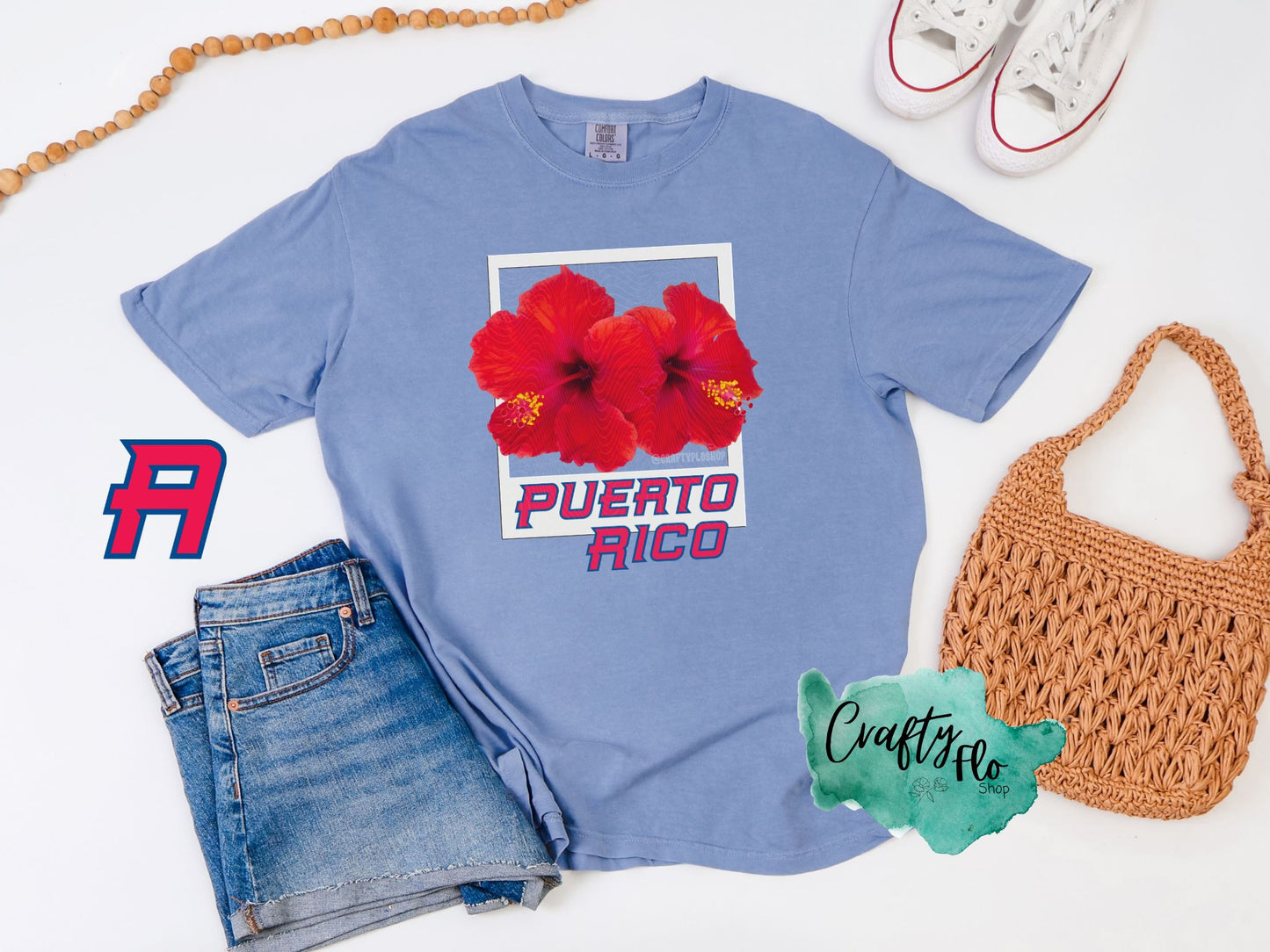 Flor de Puerto Rico graphic T-Shirt - Unisex Comfortable Fabric Tee Inspired by Puerto Rico, True to Size, Machine Washable