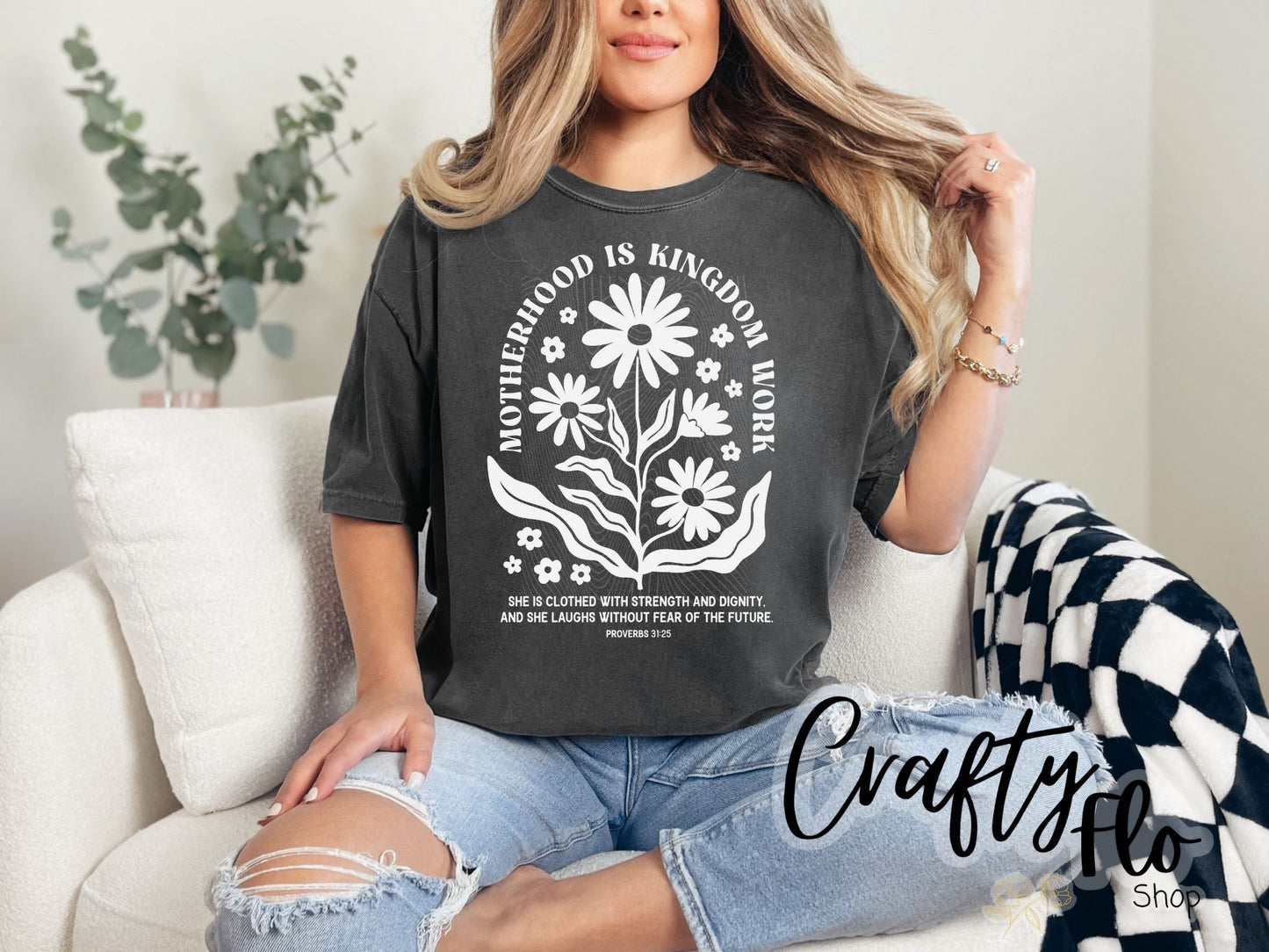Motherhood Is Kingdom Work Sweatshirt, Mother's Day Shirt, Christian Mom Shirt, Mother Gift, Retro Christian Mom Shirt