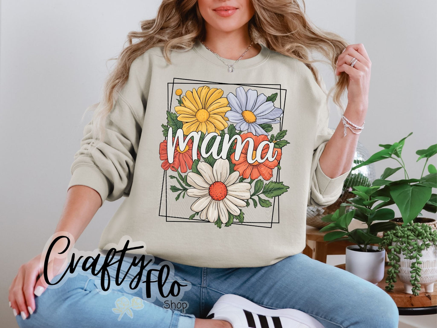 Floral Mama Sweatshirt or T-shirt - Mothers Day Graphic Tee - Unisex Fabric - Ideal for Holiday Fashion - True to Size Fit - Pullover