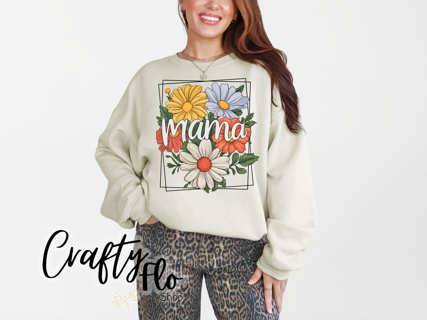 Floral Mama Sweatshirt or T-shirt - Mothers Day Graphic Tee - Unisex Fabric - Ideal for Holiday Fashion - True to Size Fit - Pullover