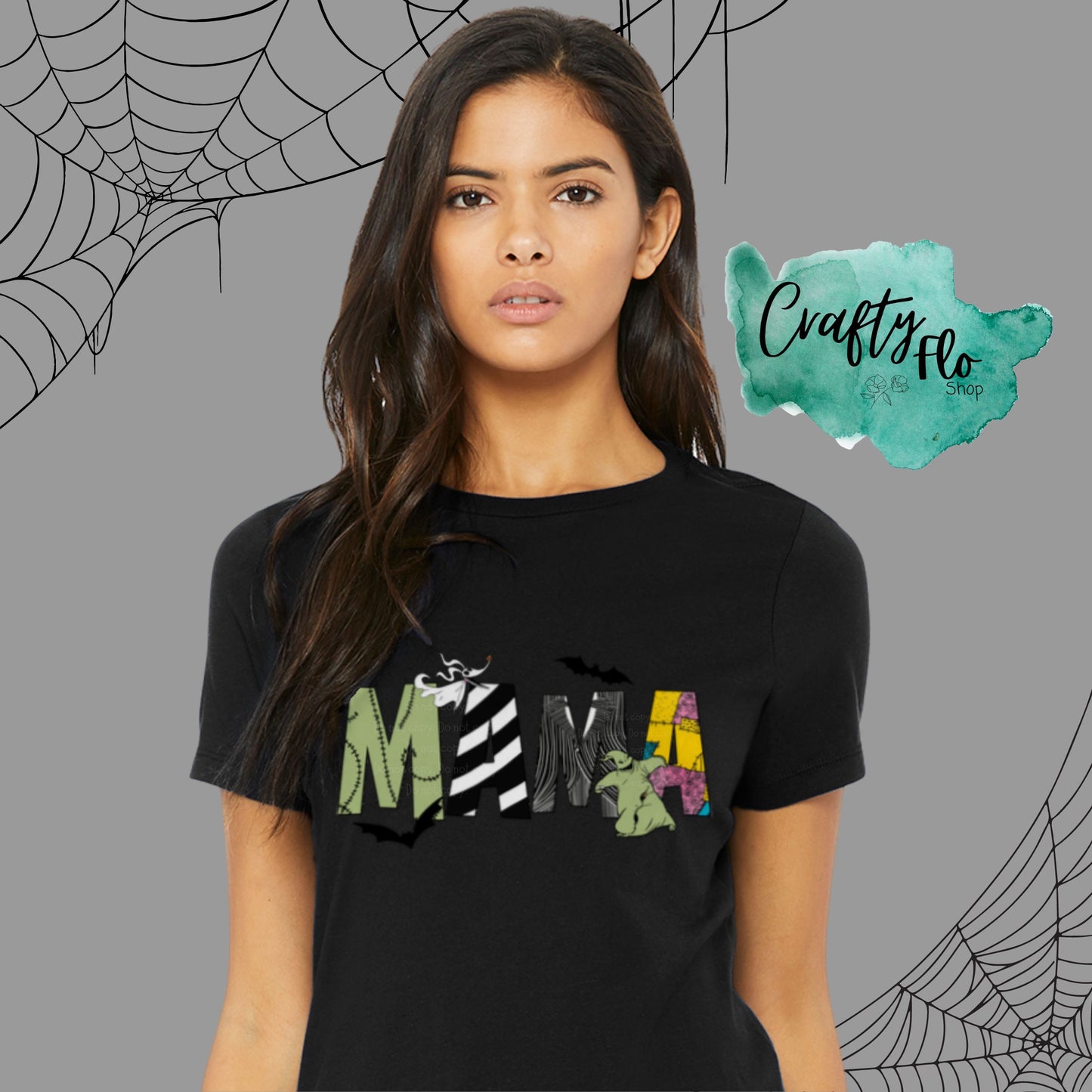 Nightmare before Christmas inspired Mama T-shirt|T-shirt, Funny apparel, Gift ideas| mothers day gift