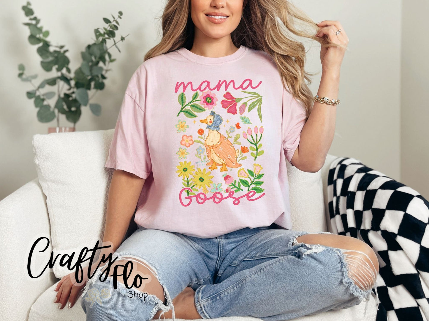 Mother Goose T-shirt - Mothers Day Graphic Tee - Unisex Fabric - True to Size Fit - Pullover - Top, Tshirt