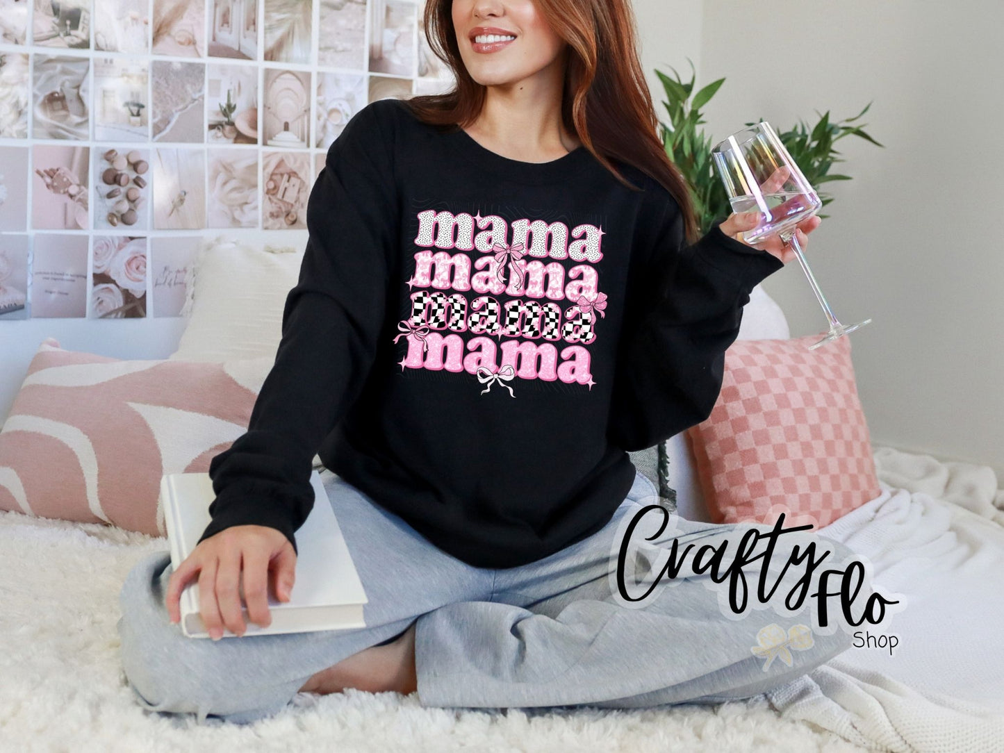 Coquette Mama | Coquette MOM Sweatshirt or T-shirt - Mothers Day Graphic Tee - Unisex Fabric - Ideal for Holiday Fashion - True to Size Fit - Pullover