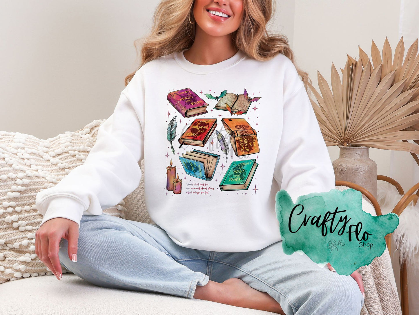 ACOTAR Inspired Booktok Unisex Sweatshirt Casual Style with Playful Design and True to Size Fit - sweatshirt