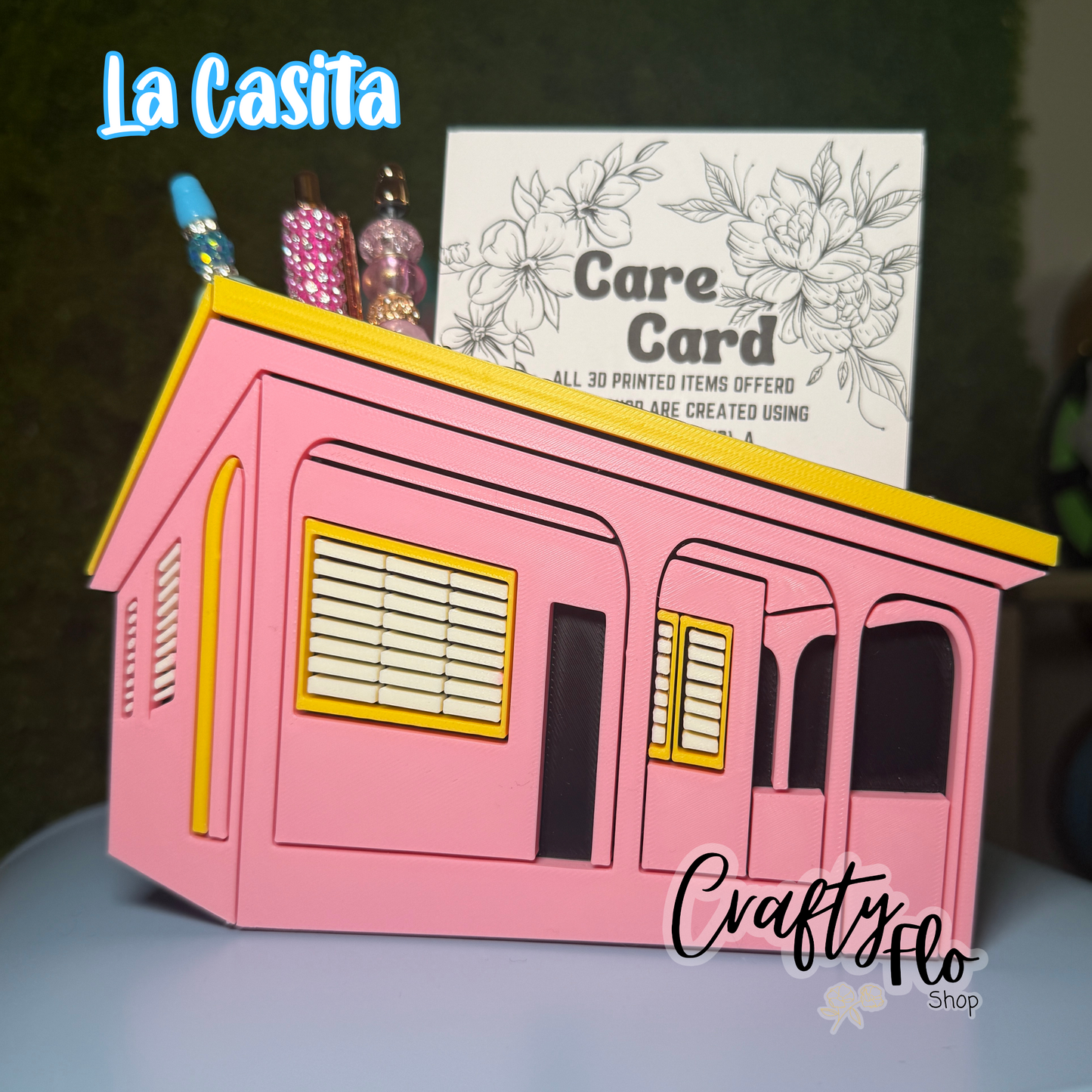 Puerto Rico Inspired Desk Organizer| Pen and Pencil Holder Custom 3D Printed Brush Holder Office Study Stationery Desktop Storage Marker Organizer