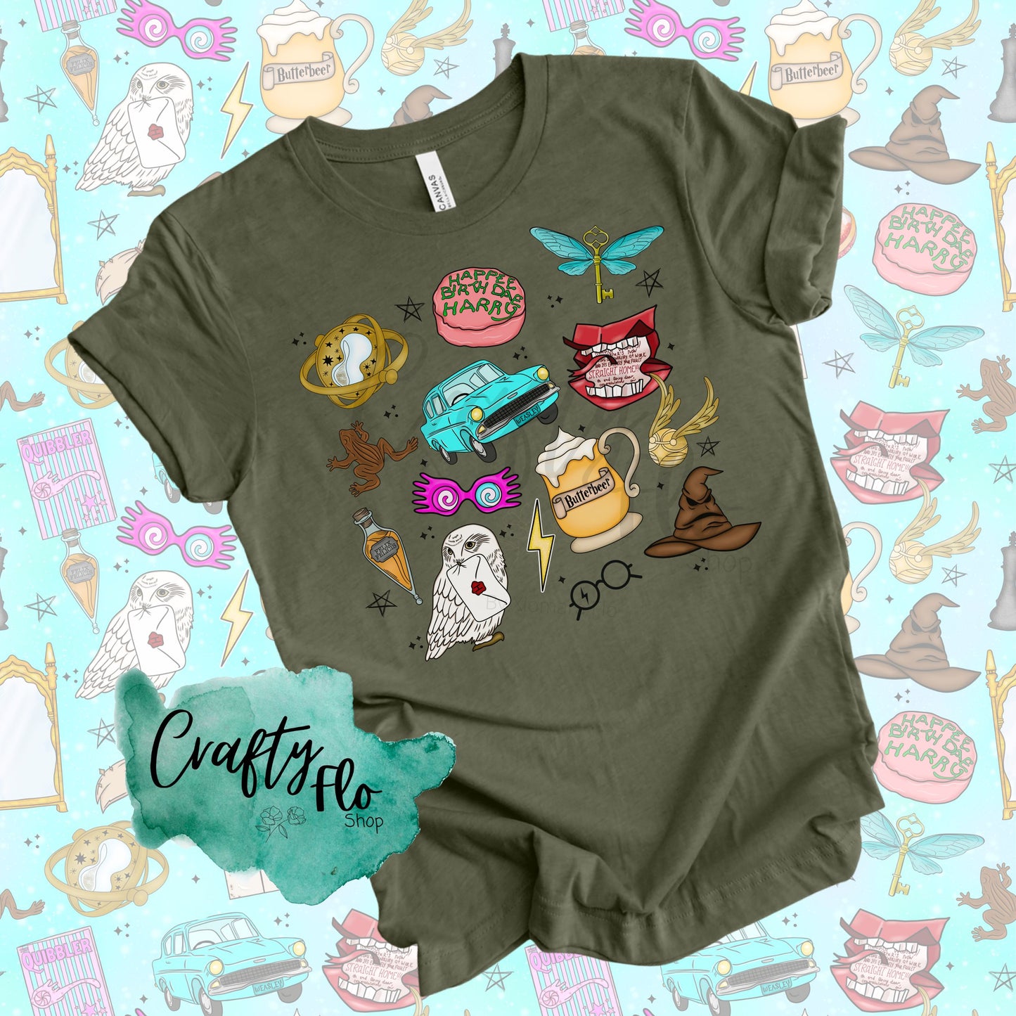 Wizarding Elements Inspired Graphic T-Shirt - Unisex Fabric Tee with Unique Design for Fans of the Fantasy Genre - Top