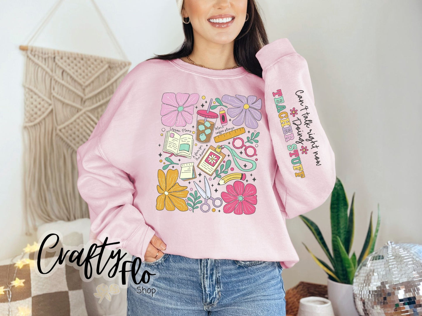 Can’t Talk Right Now Doing Teacher Stuff SweatShirt, Teacher Stuff Sweatshirt, Funny Teacher Quotes, Teacher Doodles, Retro Teacher Shirt
