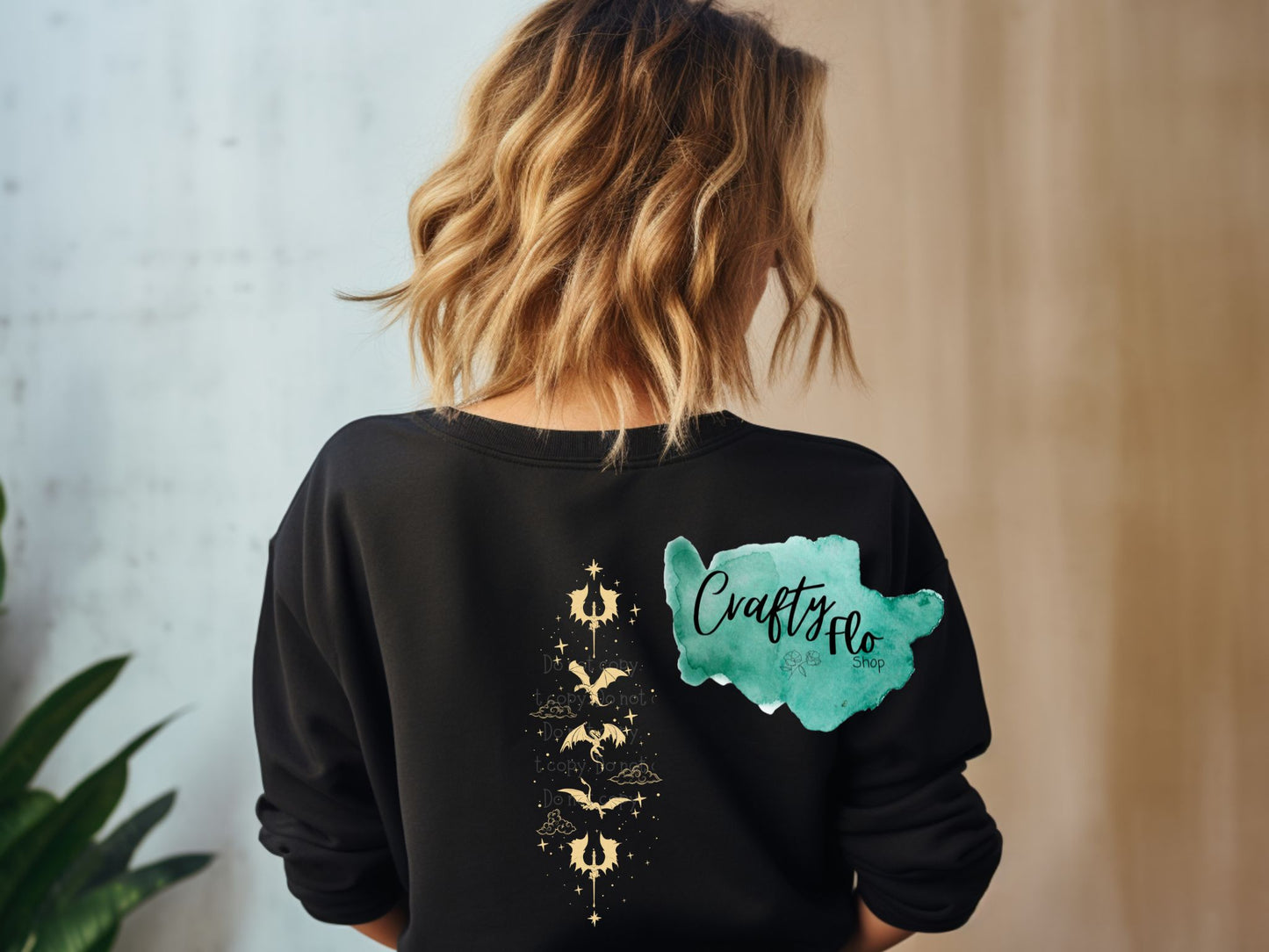 Wingleader dragons book inspired graphic Sweatshirt with front and back graphic | unisex sweatshirt| Christmas sweatshirt