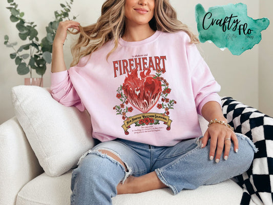 Fireheart TOG Inspired Booktok Unisex Comfort Colors T-shirt Casual Style with Playful Design and True to Size Fit - T-shirt