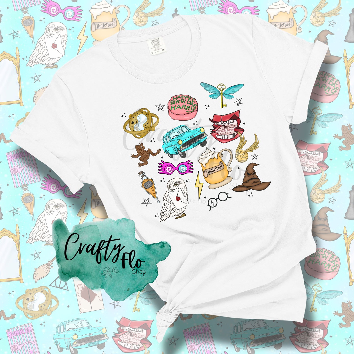 Wizarding Elements Inspired Graphic T-Shirt - Unisex Fabric Tee with Unique Design for Fans of the Fantasy Genre - Top