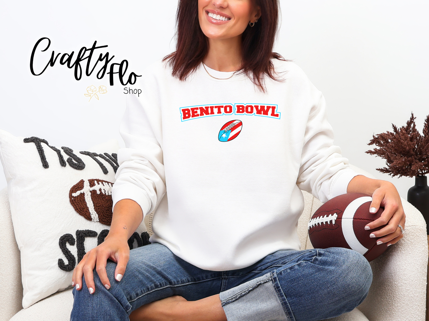 Benito Bowl Graphic Sweatshirt - Fall apparel | Unisex Fabric, Comfortable Fit, football Season - Pullover