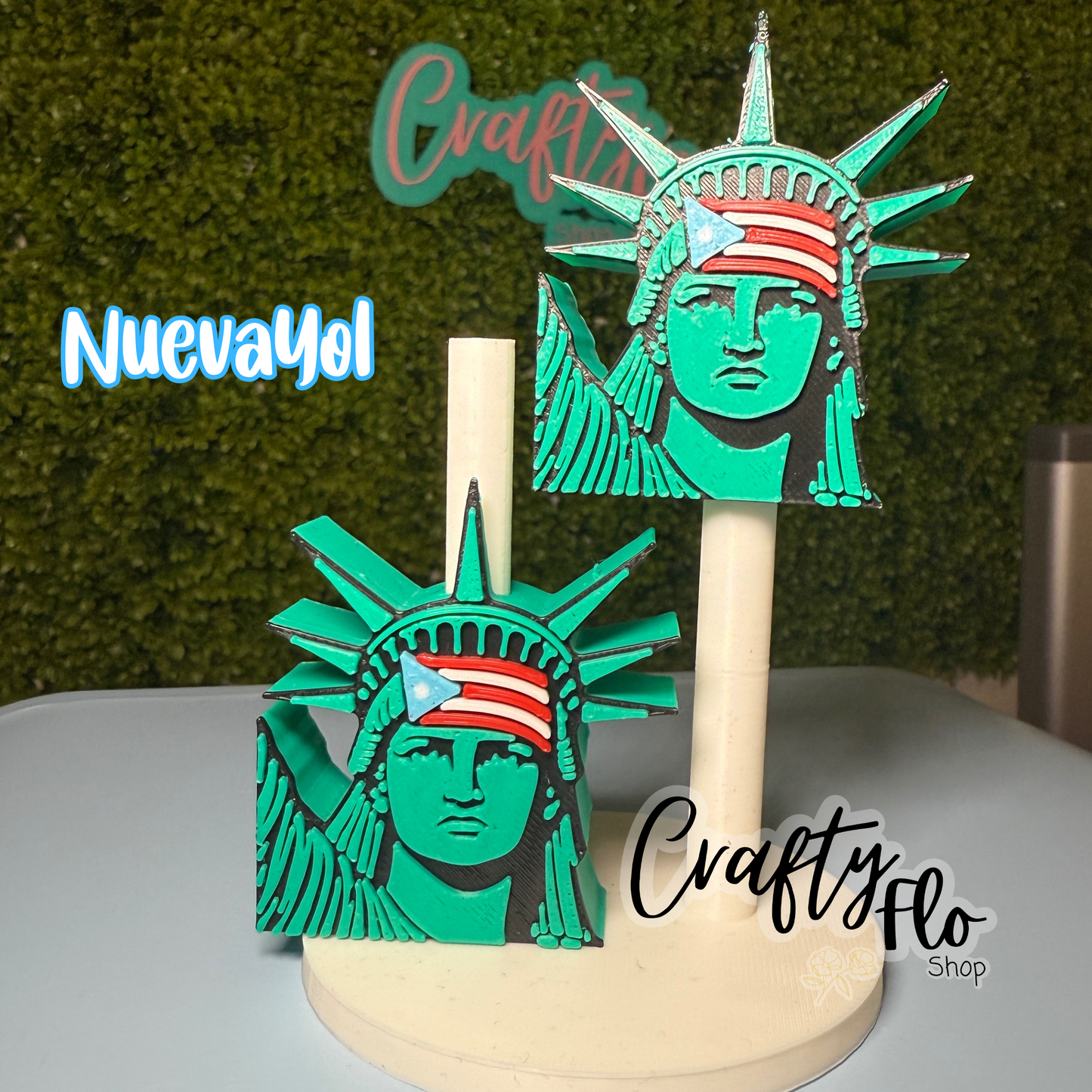 NuevaYol Straw Topper| Puerto Rico Inspired 3D Printed Straw Toppers Drinkware Accessories Customized Stylish