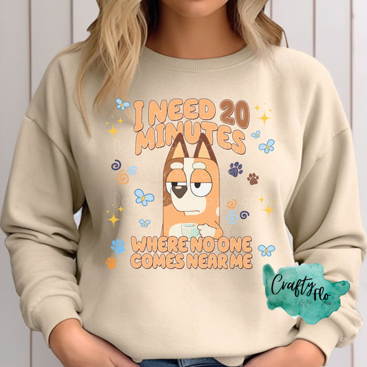Mum needs 20 minutes sweatshirt, Mum sweater, no body come near me graphic sweatshirt
