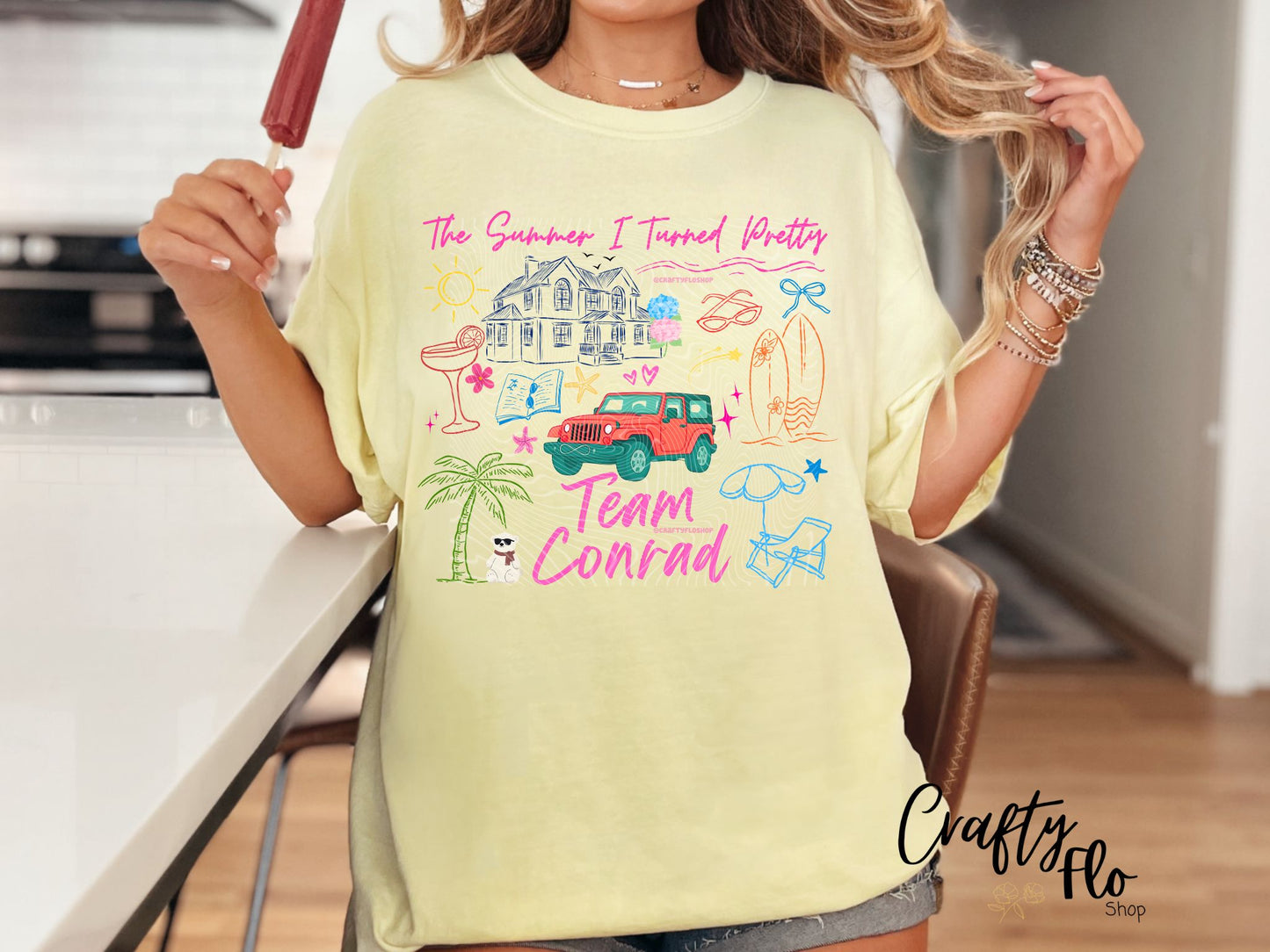 TSITP inspired Team Conrad Women's Casual Round Neck Tees| Graphic T-Shirt - Unisex Fabric Tee with Unique Design for Fans of the Fantasy Genre - Top, Fourth Wing inspired merch