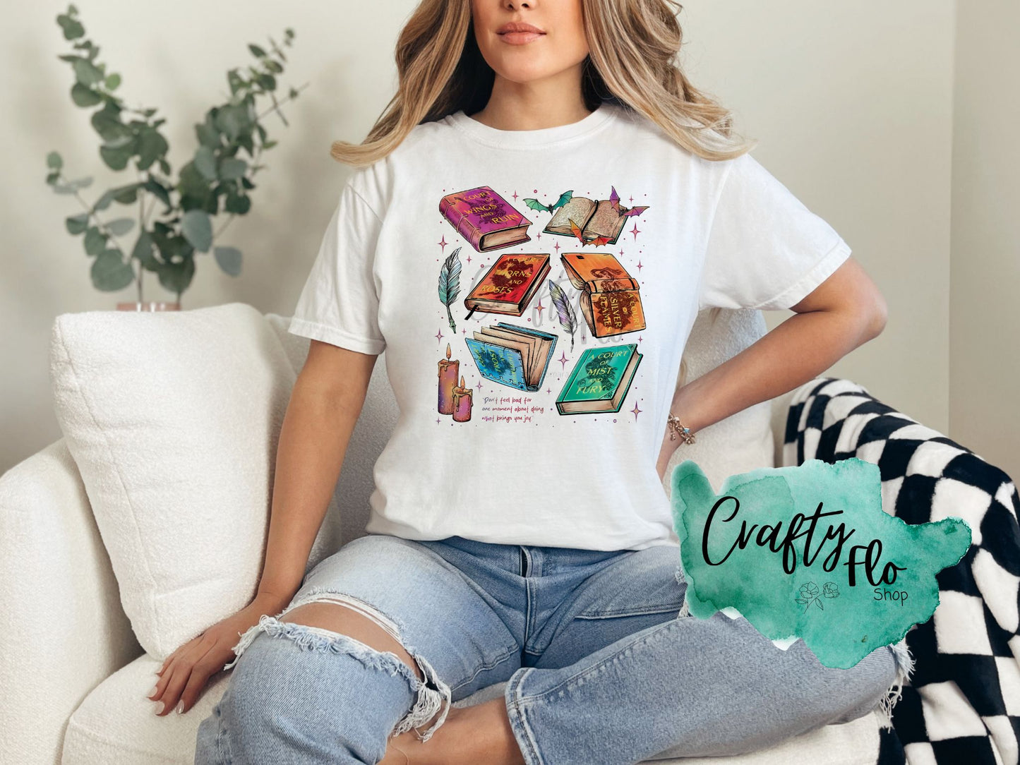 ACOTAR Inspired Booktok Unisex Comfort Colors T-shirt Casual Style with Playful Design and True to Size Fit - T-shirt
