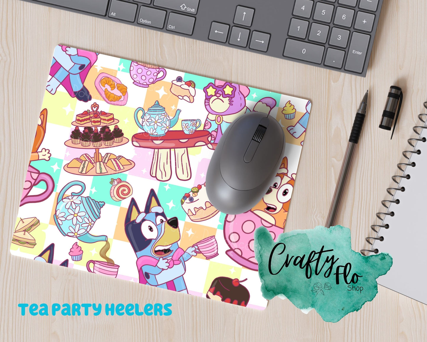 Cute Dog cartoons INSPIRED mousepad | Mom Mousepad| cartoon inspired dog friends/family mousepad| office essential