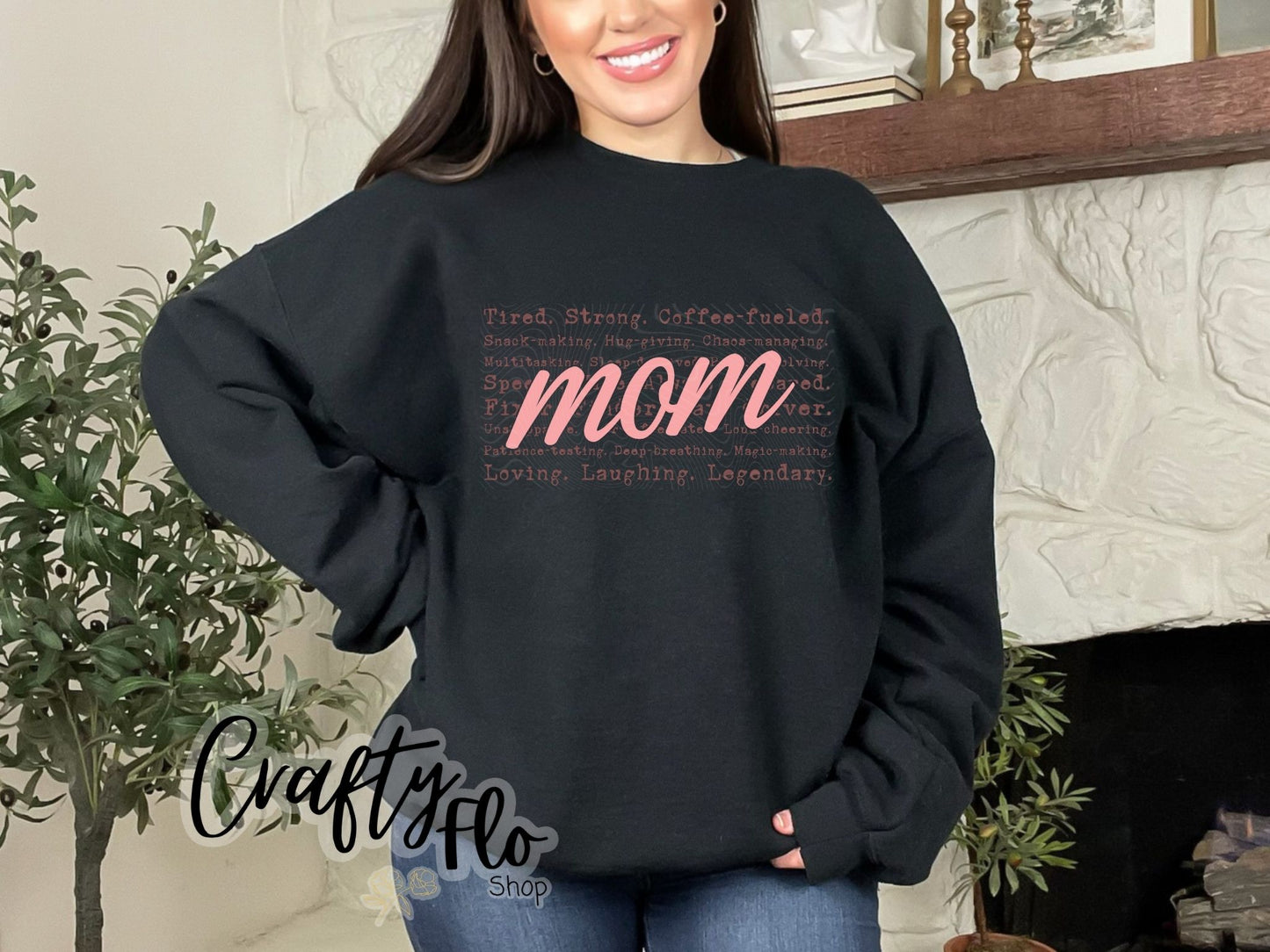 Mom Sweatshirt or T-shirt - Mothers Day Graphic Tee - Unisex Fabric - Ideal for Holiday Fashion - True to Size Fit - Pullover