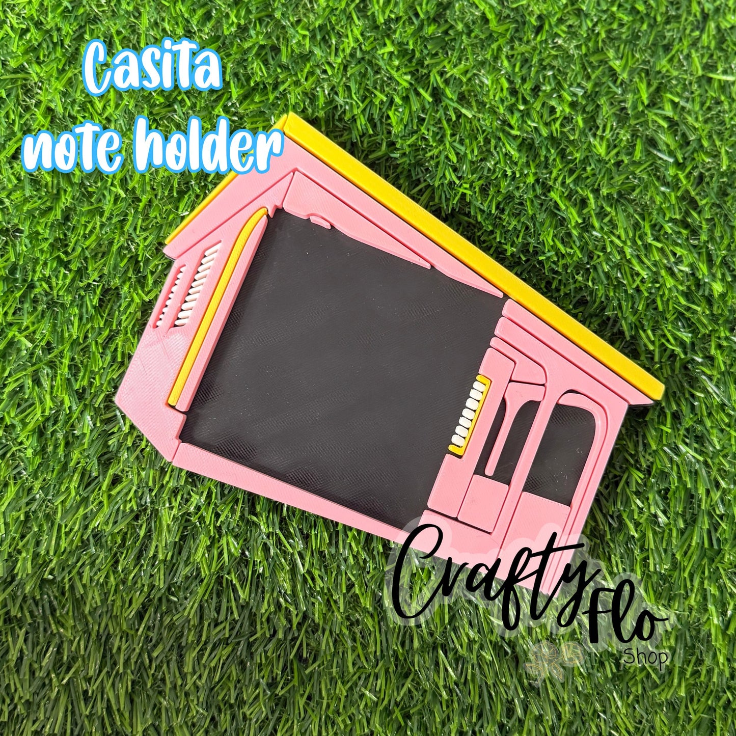 Puerto Rico Casita de Campo Inspired Desk Organizer| Note Holder Custom 3D Printed sticky note Holder Office Study Stationery Desktop Storage
