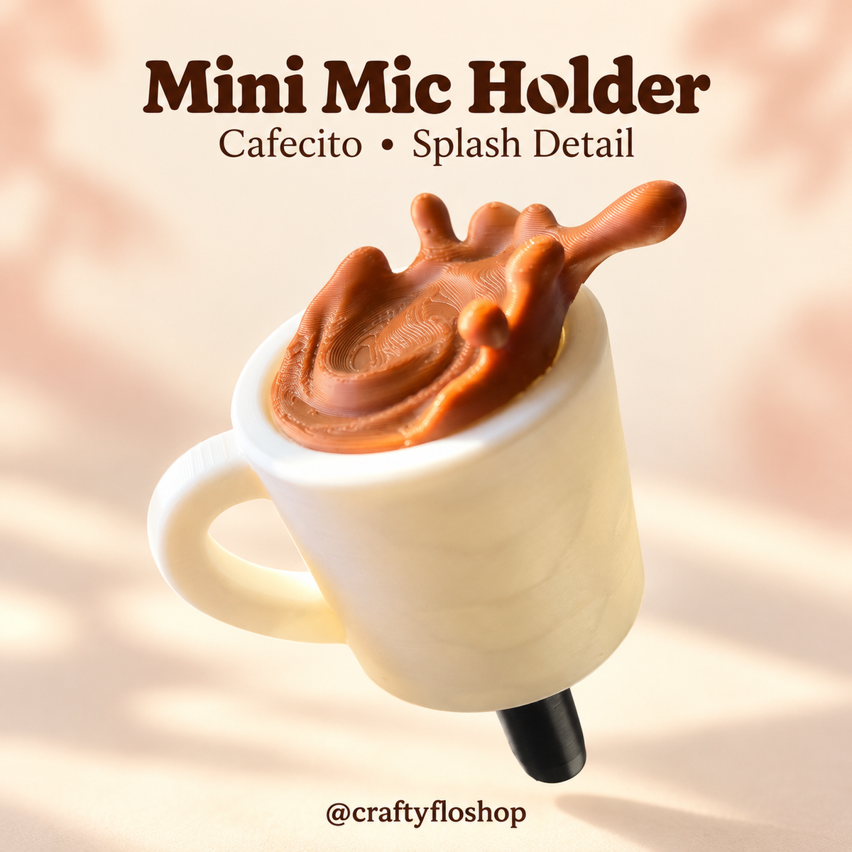 Cafecito 3D Printed Mini Microphone Hollyland Microphone Holder Mic Accessories