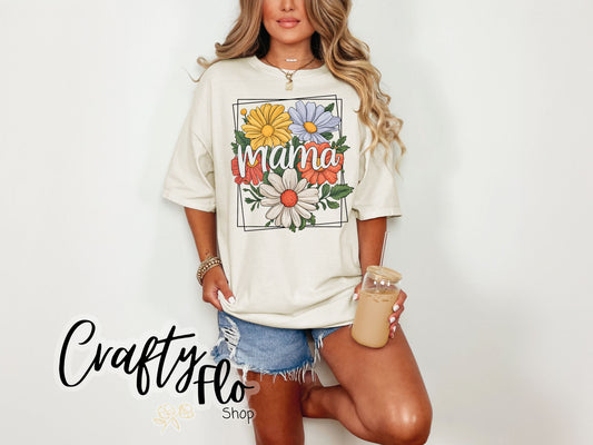Floral Mama Sweatshirt or T-shirt - Mothers Day Graphic Tee - Unisex Fabric - Ideal for Holiday Fashion - True to Size Fit - Pullover