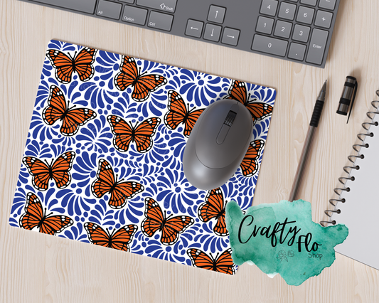 Talavera butterfly inspired Mouse Pad|  office essentials| cute Mouse pad