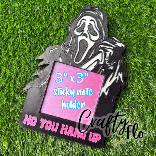 Scary Ghost Desk Organizer| Note Holder Custom 3D Printed sticky note Holder Office Study Stationery Desktop Storage