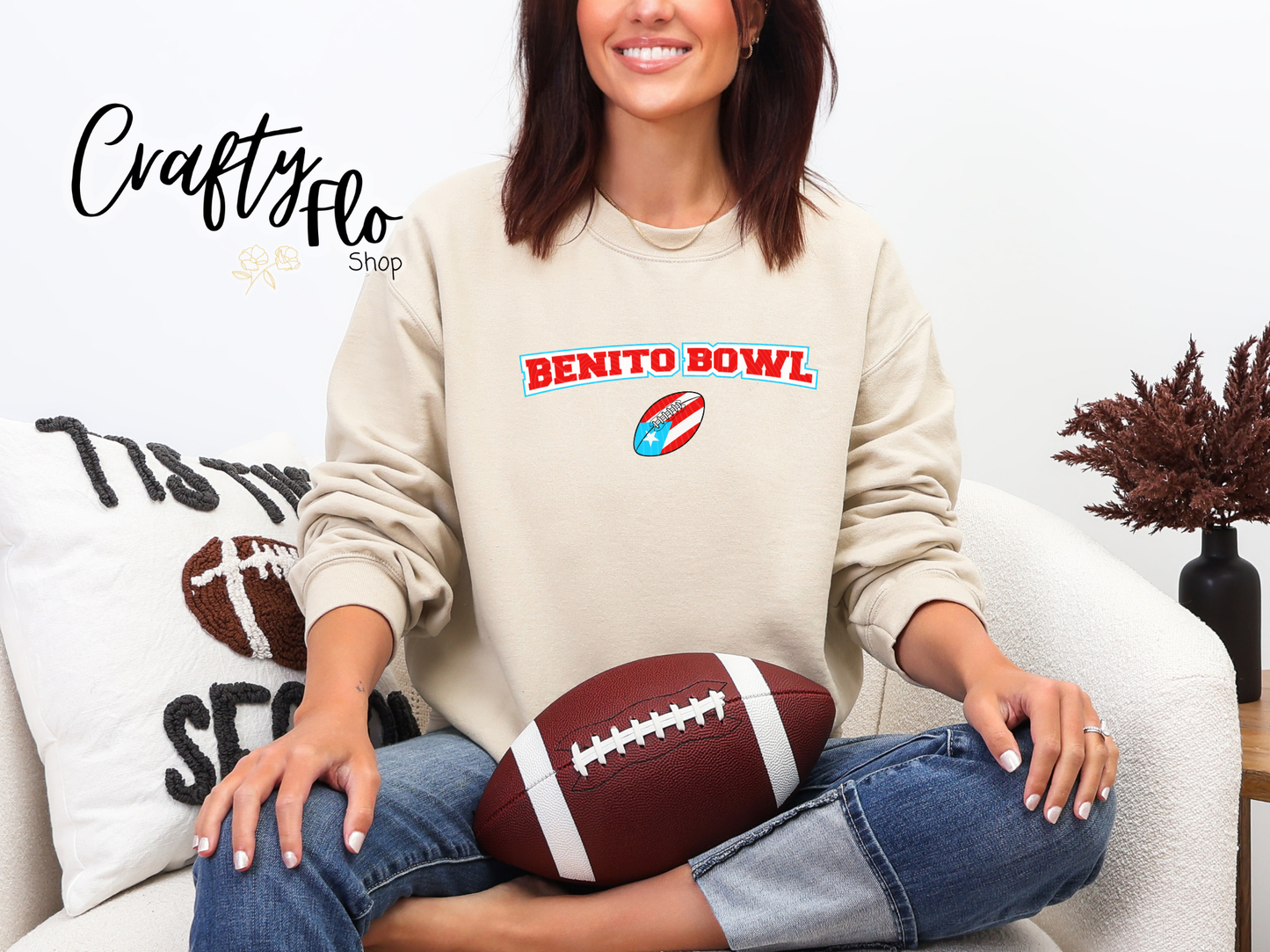 Benito Bowl Graphic Sweatshirt - Fall apparel | Unisex Fabric, Comfortable Fit, football Season - Pullover