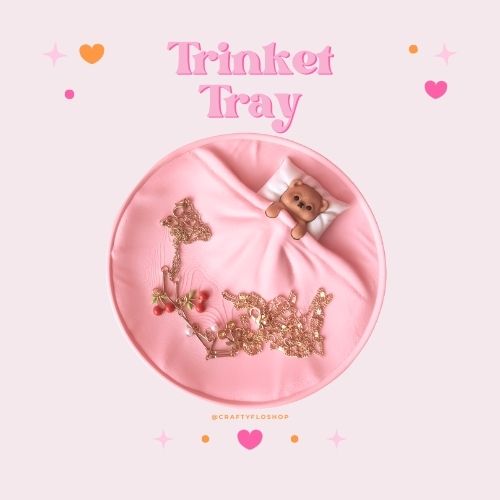 3D Printed Tucked in Teddy Bear Trinket Tray | Trinket Dish| Jewelry & Desk Catchall Dish | Valentine Decor