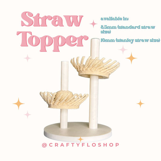 La Pava Straw Topper| Puerto Rico Inspired 3D Printed Straw Toppers Drinkware Accessories Customized Stylish