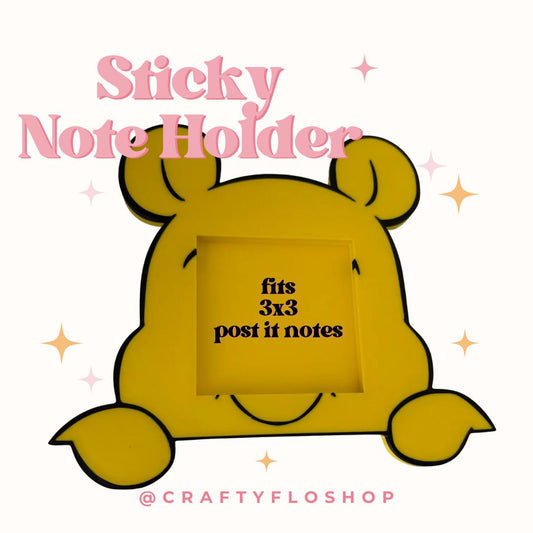 Cute Honey Bear Sticky Note Holder | 3D Print | 3D Printed