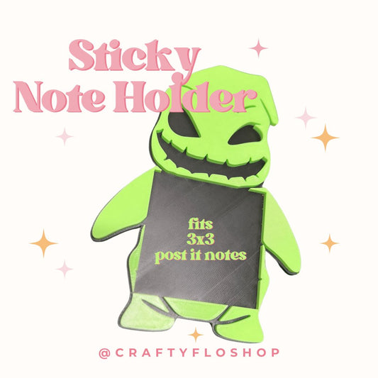 Glow in the dark BoogieMan Sticky Note Holder | 3D Print | 3D Printed