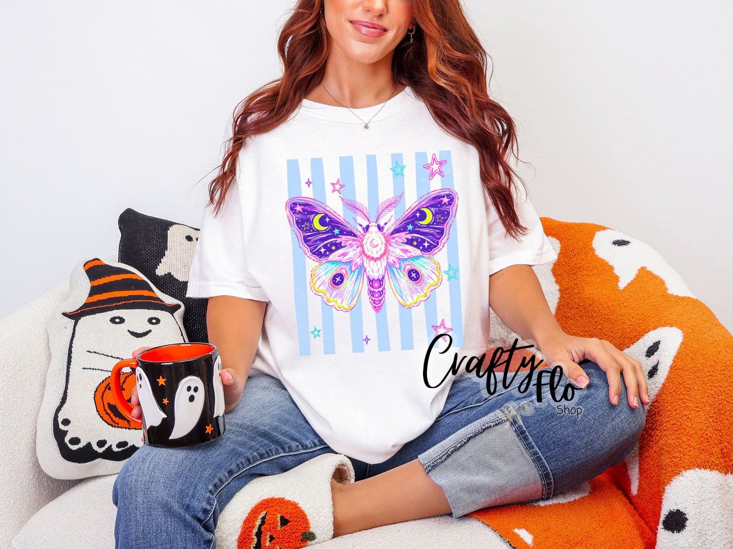 Mystic Moth Graphic T-shirt | friends gift | comfort colors shirt