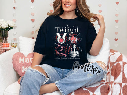 Twighlight inspired Graphic Sweatshirt or Tshirt- apparel | Unisex Fabric, Comfortable Fit, Valentines - Pullover