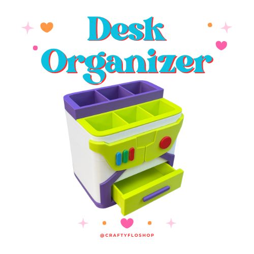 Toy Friend Inspired Desk Organizer| Pen and Pencil | bookmark Holder Custom 3D Printed Brush Holder Office Study Stationery Desktop Storage Marker Organizer